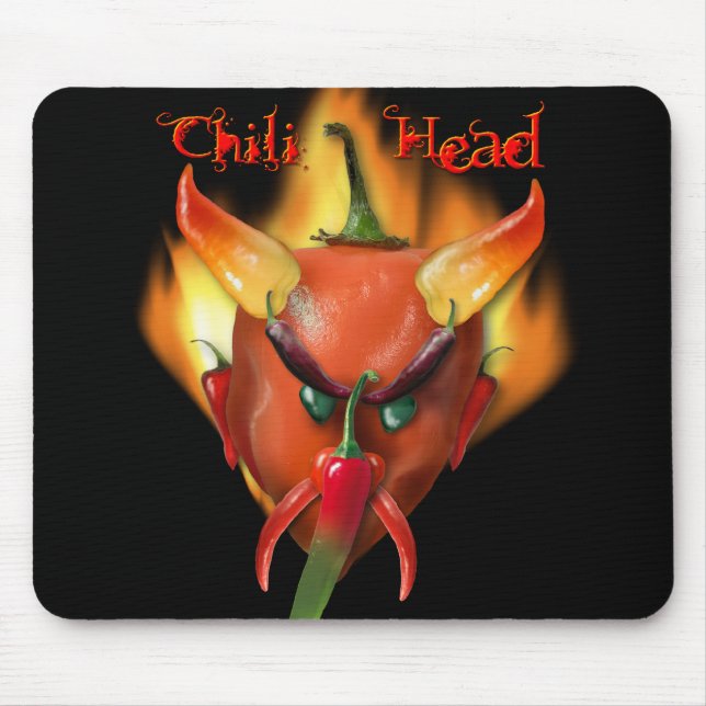 Chilli Head Devil Mouse Mat (Front)