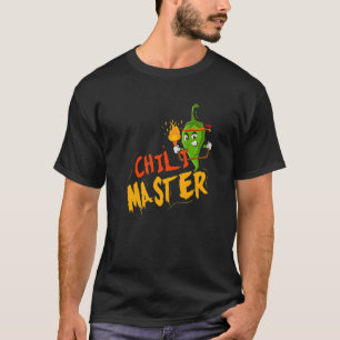Chilli Master Spicy Flavouring Pepper Foodie Food T-Shirt