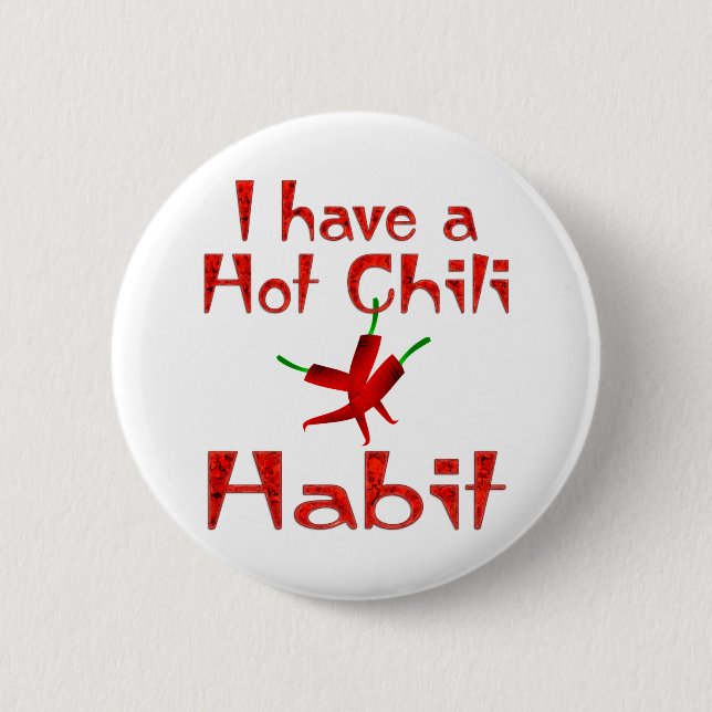Chilli Pepper 6 Cm Round Badge (Front)