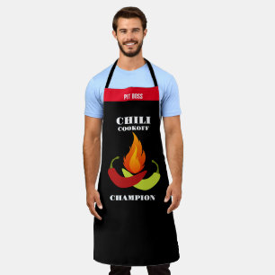 Chilli Pepper Aprons, Chilli Cook Off Champion Apron