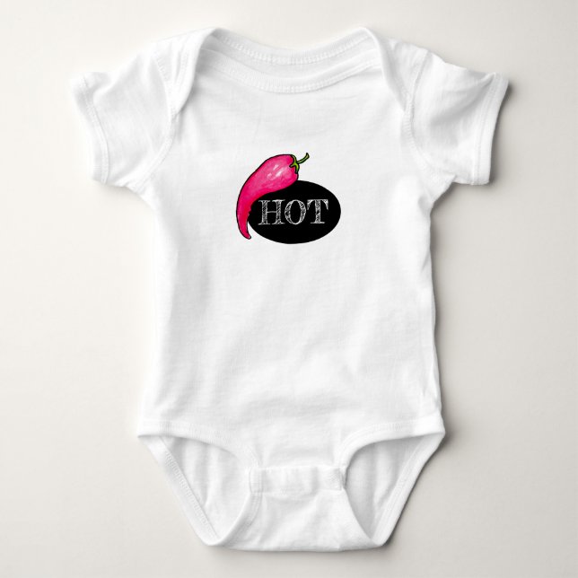 Chilli pepper baby bodysuit (Front)