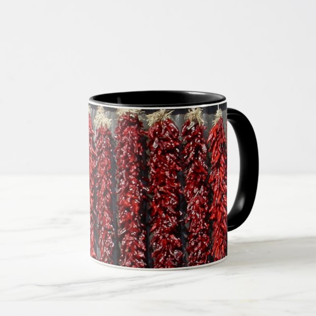 Chilli Pepper Black 11 oz Combo Mug (Front Right)