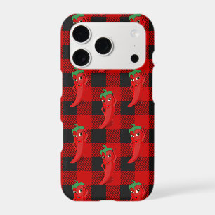 Chilli Pepper Buffalo Plaid Pattern Black and Red