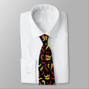Chilli Pepper Capsicum Fruit Neck Tie Fun