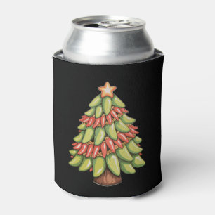 Chilli Pepper Christmas Tree Hot Spicy Sauce Xmas Can Cooler