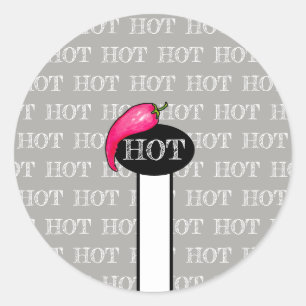 Chilli pepper classic round sticker