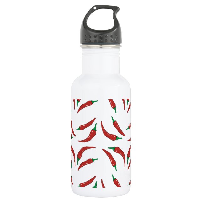 chilli pepper, cookery 532 ml water bottle (Front)