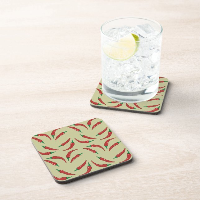 chilli pepper, cookery coaster (Right Side)