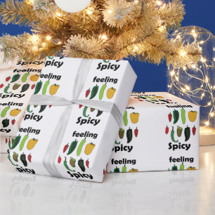 Chilli Pepper Feeling Spicy Fiesta Party Wrapping Paper