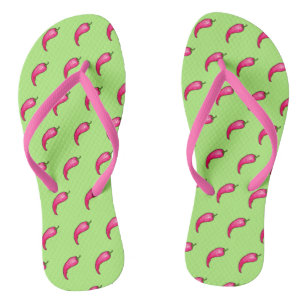 Chilli pepper flip flops