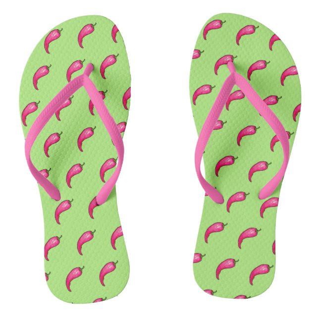 Chilli pepper flip flops (Footbed)