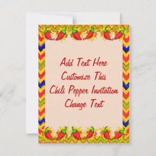 Chilli Pepper Frame 2, Add Text Invitation