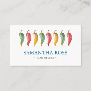Chilli Pepper Graduate Name Card
