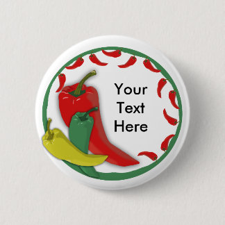 Chilli Pepper Group Circle Frame3 6 Cm Round Badge