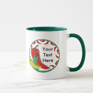 Chilli Pepper Group Circle Frame3 Mug