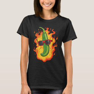 Chilli Pepper Hot Spicy Food Heat Fire Mexican T-Shirt