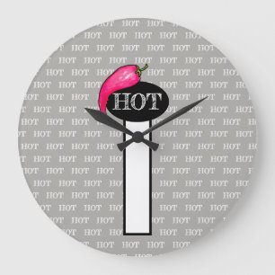 Chilli pepper large clock