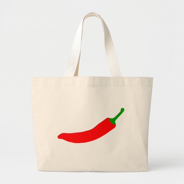 Chilli Pepper Large Tote Bag (Front)