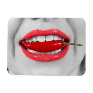 Chilli pepper lips magnet