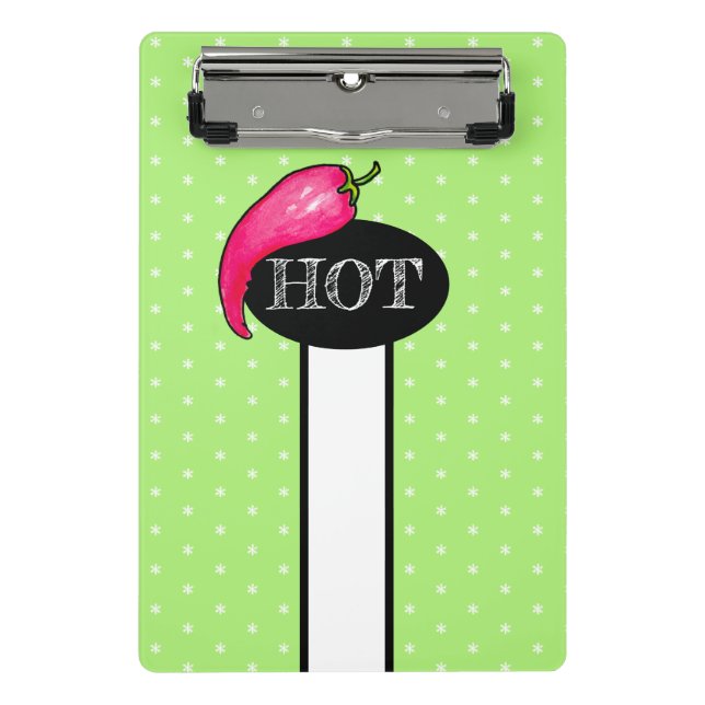 Chilli pepper mini clipboard (Front)