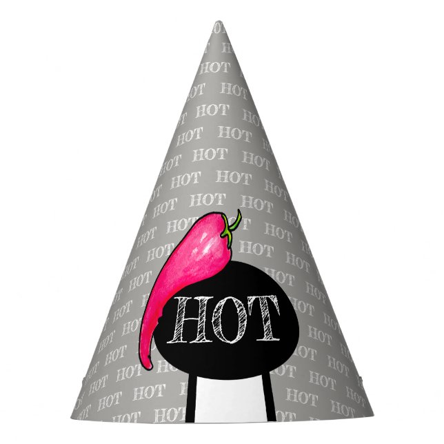 Chilli pepper party hat (Front)