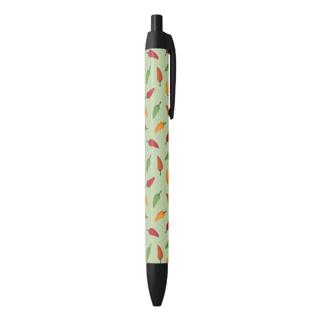 Chilli pepper pattern black ink pen (Bottom (Vertical))