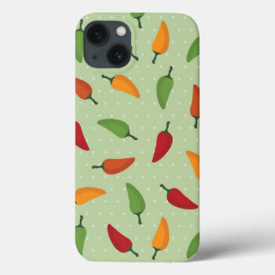 Chilli pepper pattern iPhone 13 case