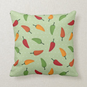Chilli pepper pattern cushion