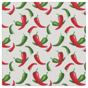 Chilli Pepper pattern kitchen cotton twill fabric