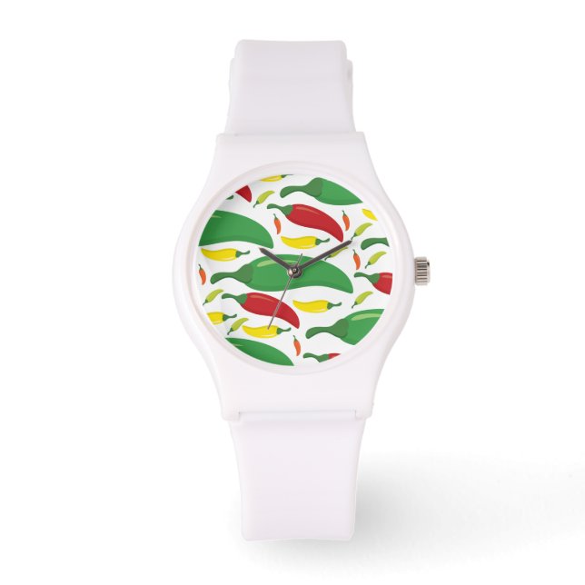 Chilli pepper pattern watch (Front)