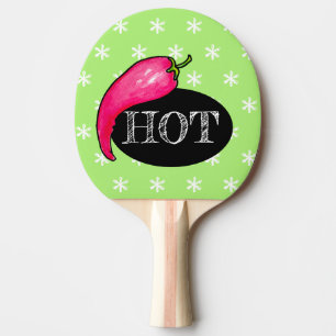 Chilli pepper ping pong paddle