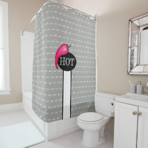Chilli pepper shower curtain