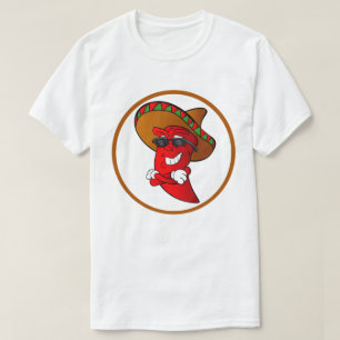 Chilli pepper T-Shirt Hot Peppers Band Logo