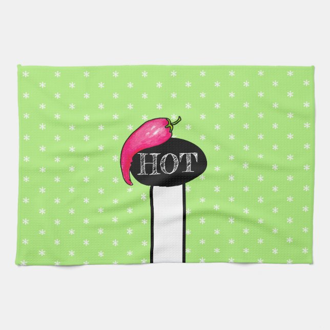 Chilli pepper tea towel (Horizontal)