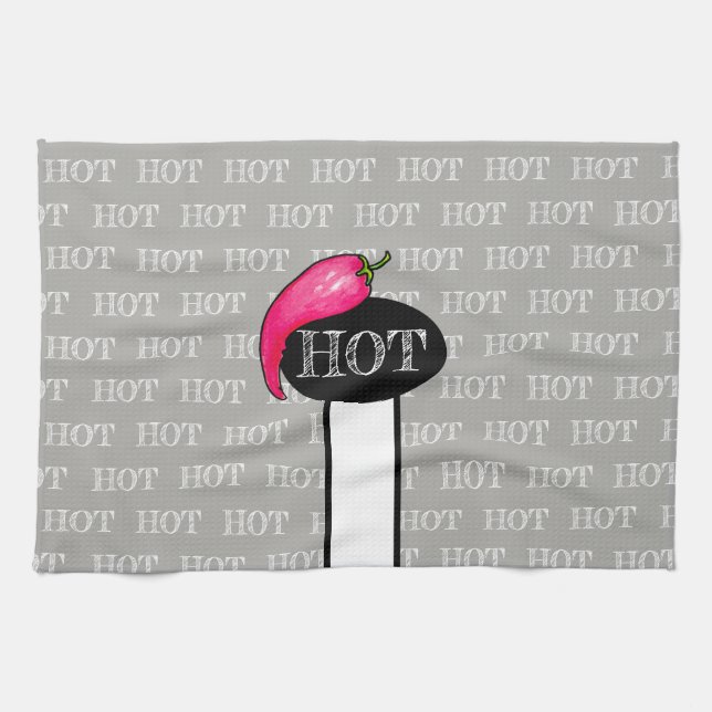 Chilli pepper tea towel (Horizontal)