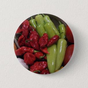 Chilli Peppers 6 Cm Round Badge