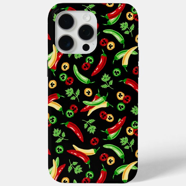 Chilli peppers and Cilantro Case-Mate iPhone Case (Back)