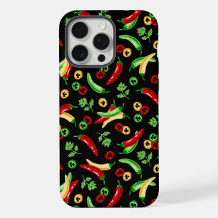 Chilli peppers and Cilantro iPhone 15 Pro Max Case