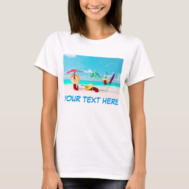 Chilli Peppers And Your Text T-Shirt (Front)