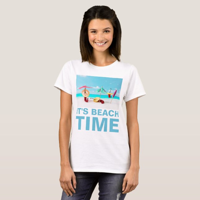 Chilli Peppers Beach Time Funny custom T-Shirt (Front Full)