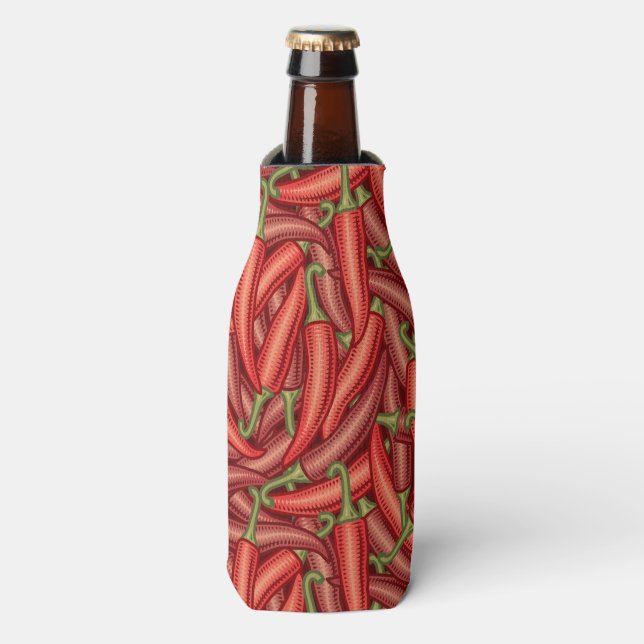 Chilli Peppers Bottle Cooler (Bottle Front)