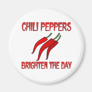 Chilli Peppers Brighten the Day Magnet