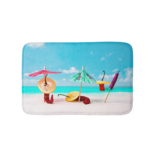 Chilli Peppers By The Sea Bath Mat