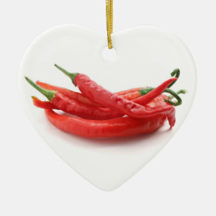 chilli peppers ceramic tree decoration