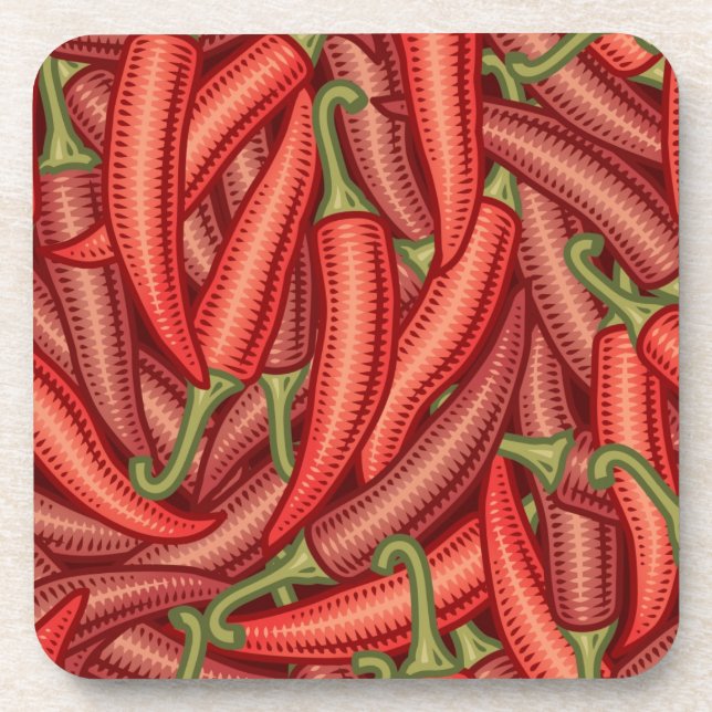Chilli Peppers Coaster (Front)