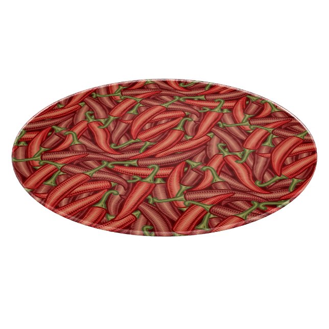 Chilli Peppers Cutting Board (Corner)