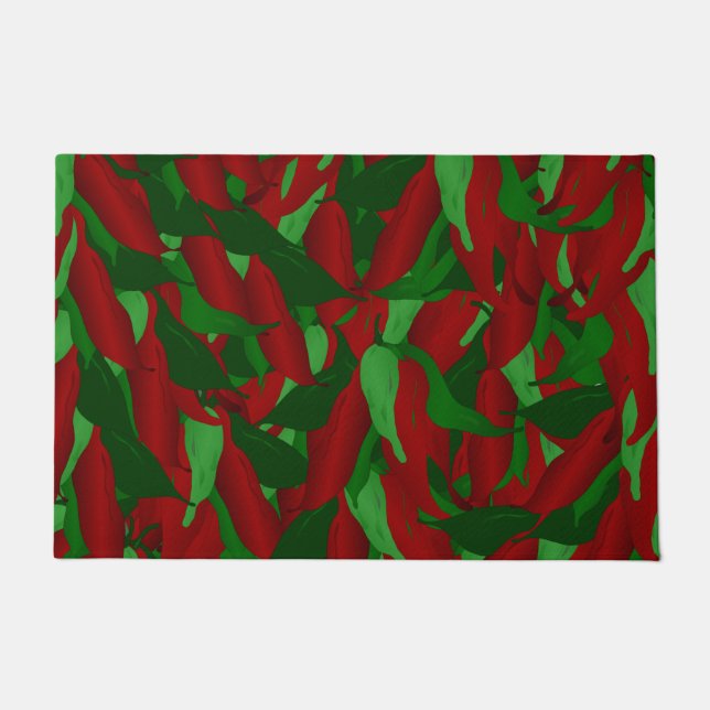Chilli Peppers Door Mat (Front)