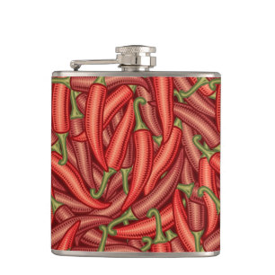 Chilli Peppers Hip Flask