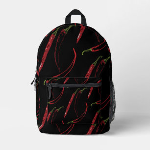 Chilli Peppers Hot Food Garden Plants Printed Backpack