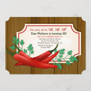 Chilli Peppers Invitation